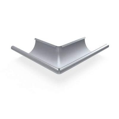 Угол желоба наружный 90 градусов d 125 мм ОЦИНКОВАННЫЙ OSNO