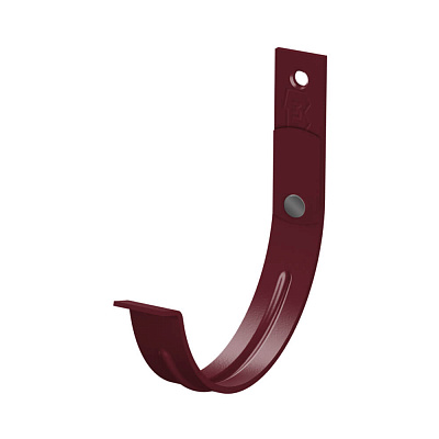 Держатель желоба карнизный d125х132мм RAL 3005 Красное Вино металлический усиленный