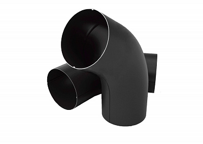 Угловое колено 60* (90 мм) RAL7024