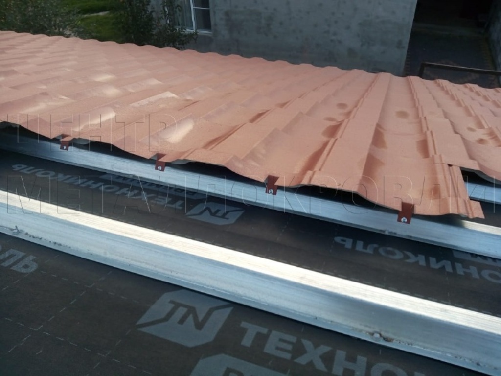 Металлочерепица Геркулес 8004 терракотовый Стальной Бархат от Центра Металлокровли в Нижнем Тагиле