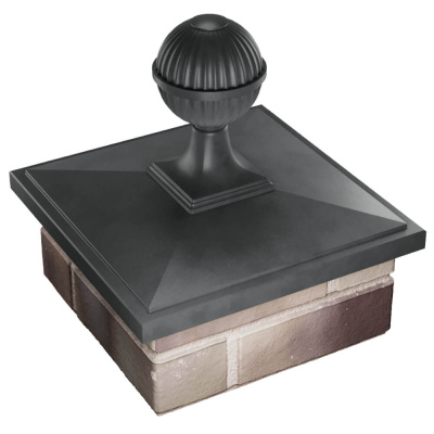 Колпак БонаМоно Серый с шаром на столб 1.5х1.5 кирпича фото 4