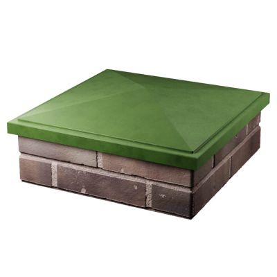 Колпак БонаМоно Зеленый на столб 2х2 кирпича фото 3